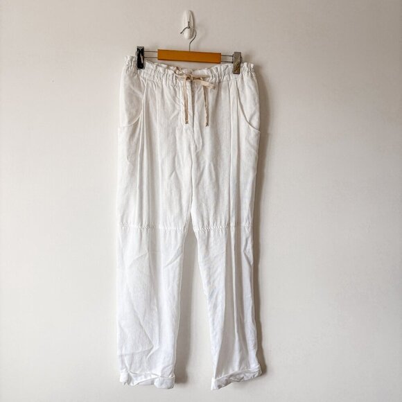 Aritzia Wilfred Marais Linen Lyocell Blend Pant White Size 4 - Picture 1 of 6